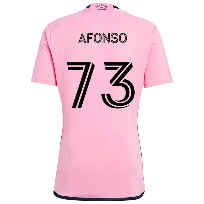 Criança Camisola Leo Afonso #73 Cor-De-Rosa Principal 2024/25 Camisa Brasil