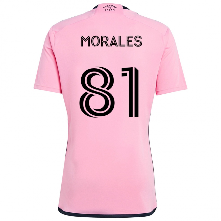 Criança Camisola Santiago Morales #81 Cor-De-Rosa Principal 2024/25 Camisa Brasil