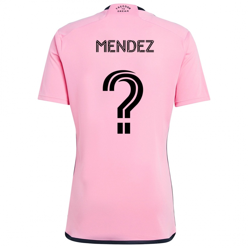 Criança Camisola Dylan Mendez #0 Cor-De-Rosa Principal 2024/25 Camisa Brasil