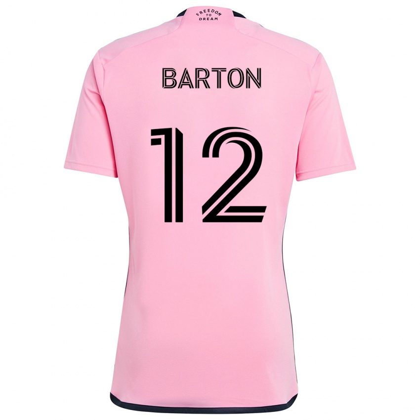 Criança Camisola Tye Barton #12 Cor-De-Rosa Principal 2024/25 Camisa Brasil