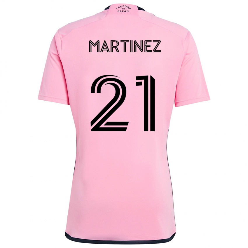 Criança Camisola Derrek Martinez #21 Cor-De-Rosa Principal 2024/25 Camisa Brasil