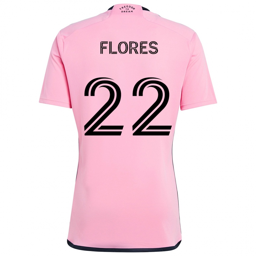 Criança Camisola Alejandro Flores #22 Cor-De-Rosa Principal 2024/25 Camisa Brasil