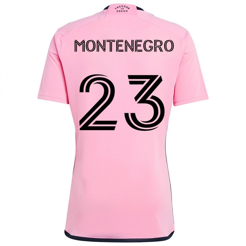 Criança Camisola Ricardo Montenegro #23 Cor-De-Rosa Principal 2024/25 Camisa Brasil