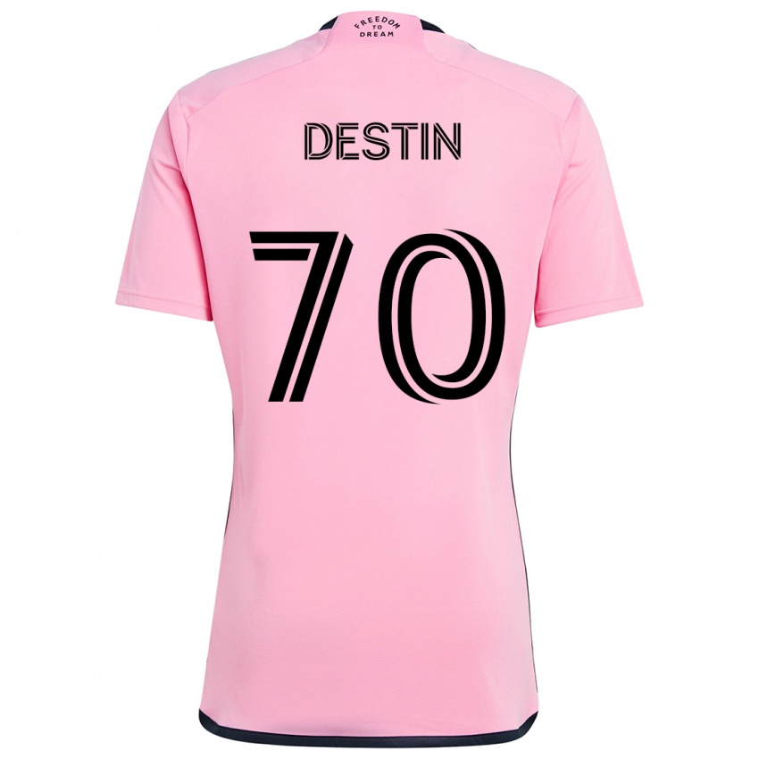 Criança Camisola Bryan Destin #70 Cor-De-Rosa Principal 2024/25 Camisa Brasil