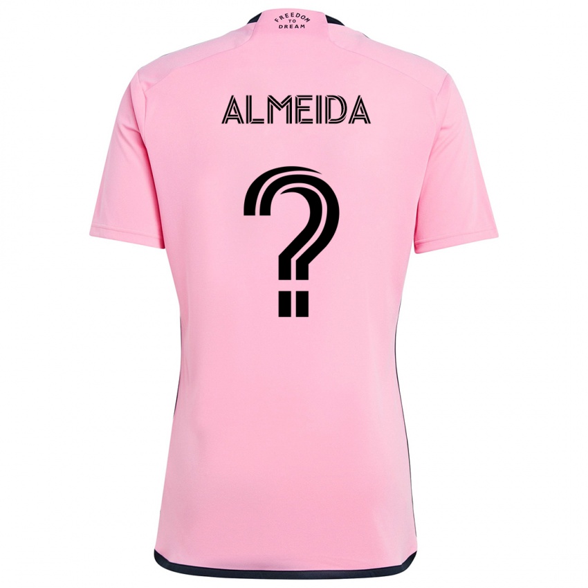 Criança Camisola Nicholas Almeida #0 Cor-De-Rosa Principal 2024/25 Camisa Brasil