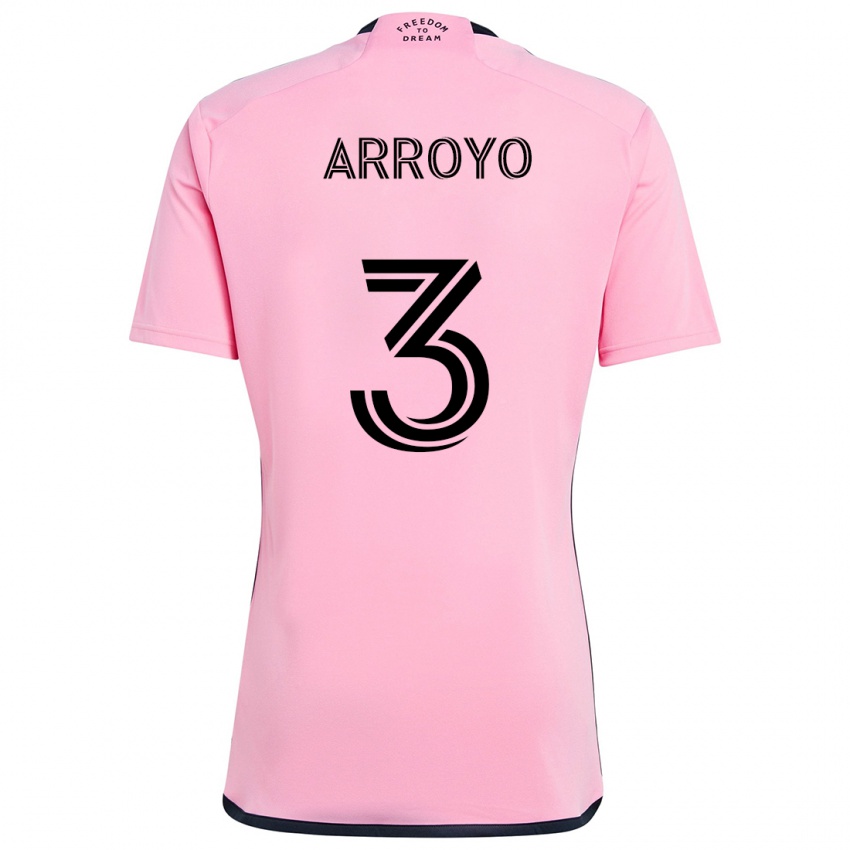 Criança Camisola Dixon Arroyo #3 Cor-De-Rosa Principal 2024/25 Camisa Brasil