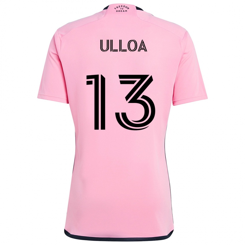 Criança Camisola Víctor Ulloa #13 Cor-De-Rosa Principal 2024/25 Camisa Brasil