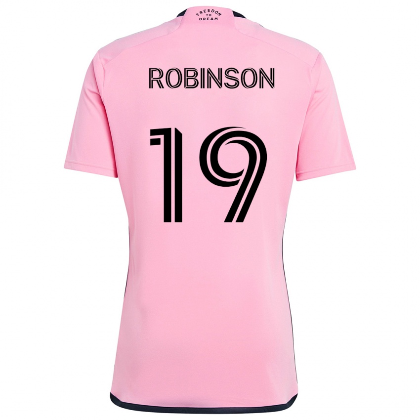 Criança Camisola Robbie Robinson #19 Cor-De-Rosa Principal 2024/25 Camisa Brasil