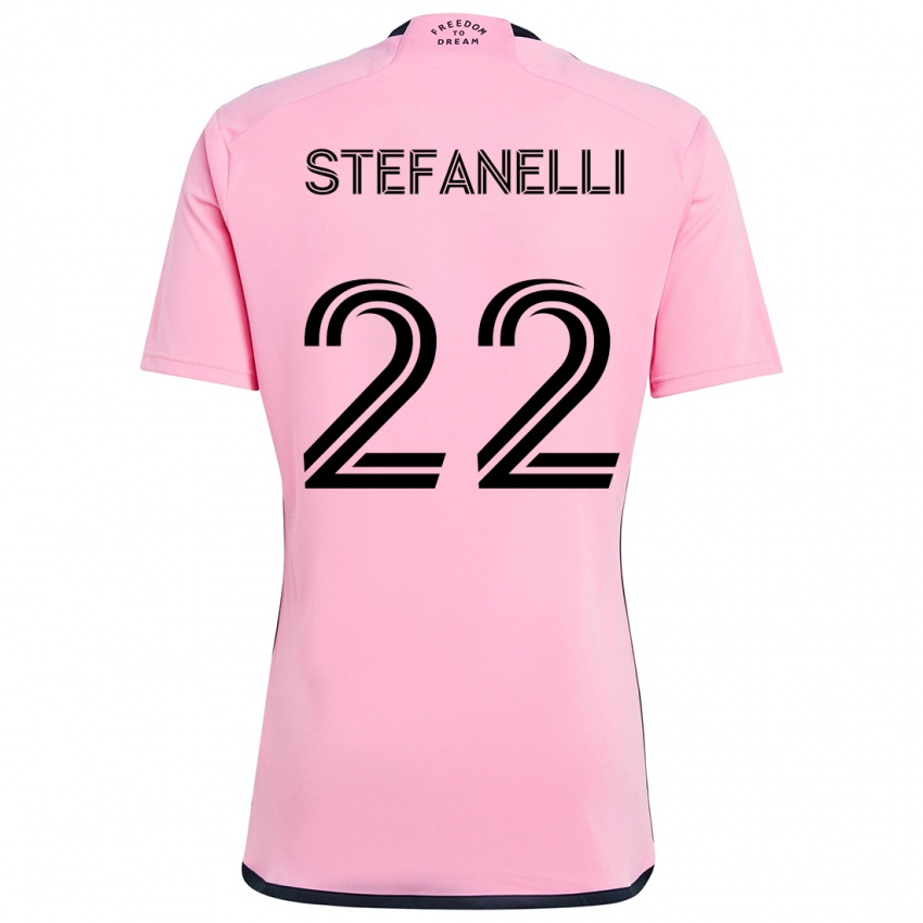 Criança Camisola Nicolás Stefanelli #22 Cor-De-Rosa Principal 2024/25 Camisa Brasil