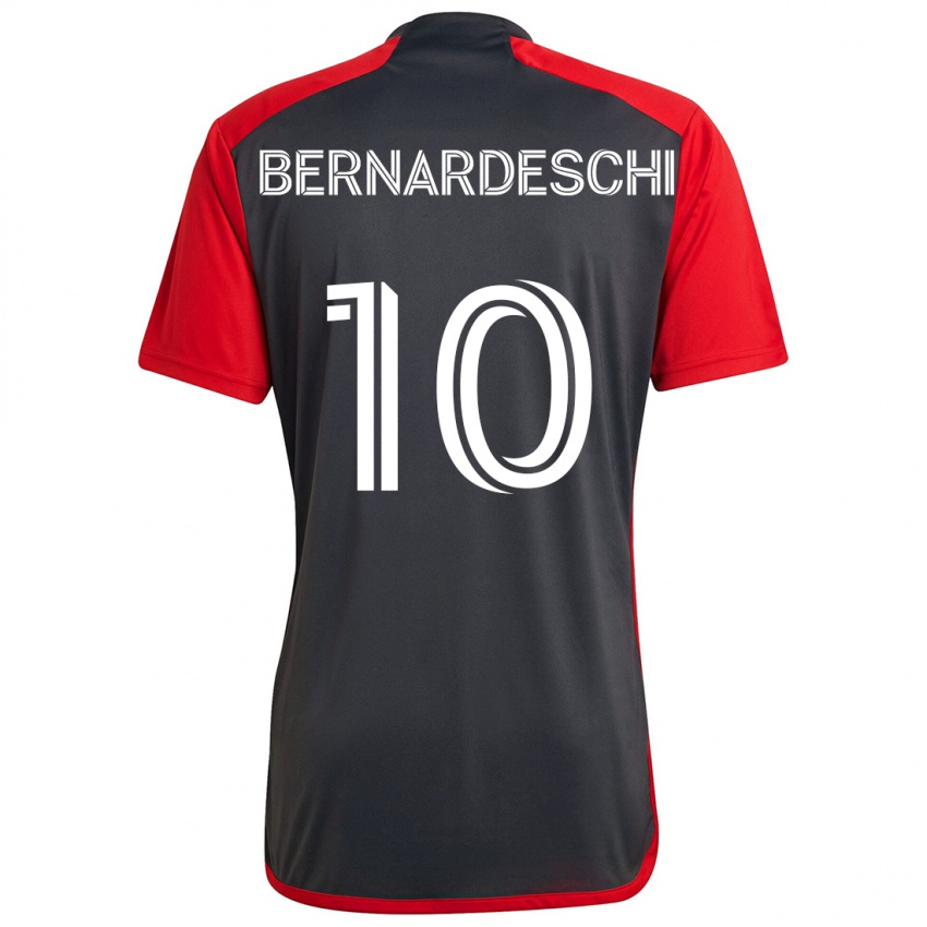 Criança Camisola Federico Bernardeschi #10 Vermelho Acinzentado Principal 2024/25 Camisa Brasil