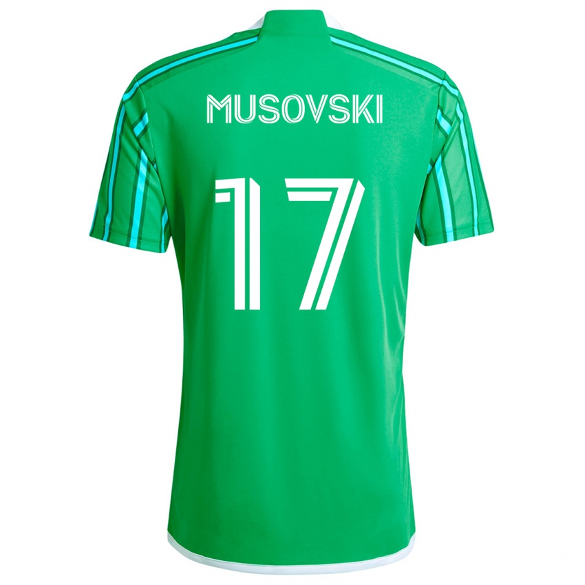 Criança Camisola Danny Musovski #17 Verde Branco Principal 2024/25 Camisa Brasil