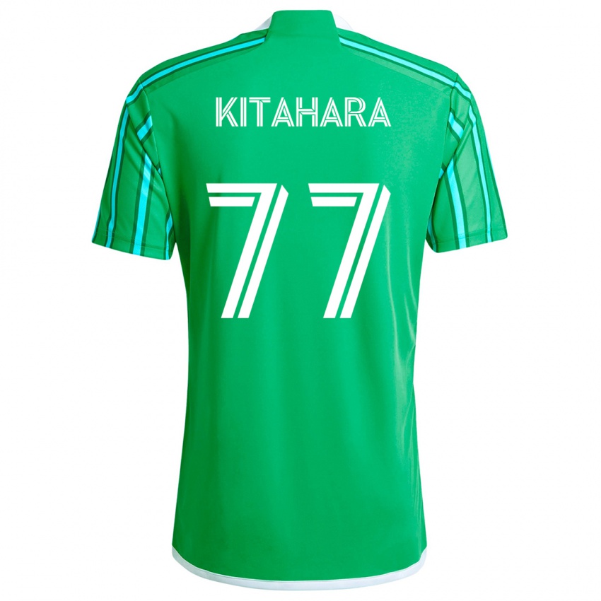 Criança Camisola Sota Kitahara #77 Verde Branco Principal 2024/25 Camisa Brasil