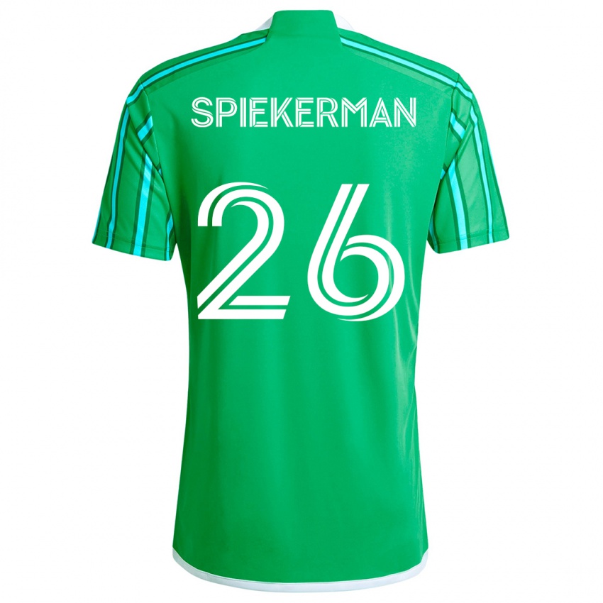 Criança Camisola Stephanie Spiekerman #26 Verde Branco Principal 2024/25 Camisa Brasil