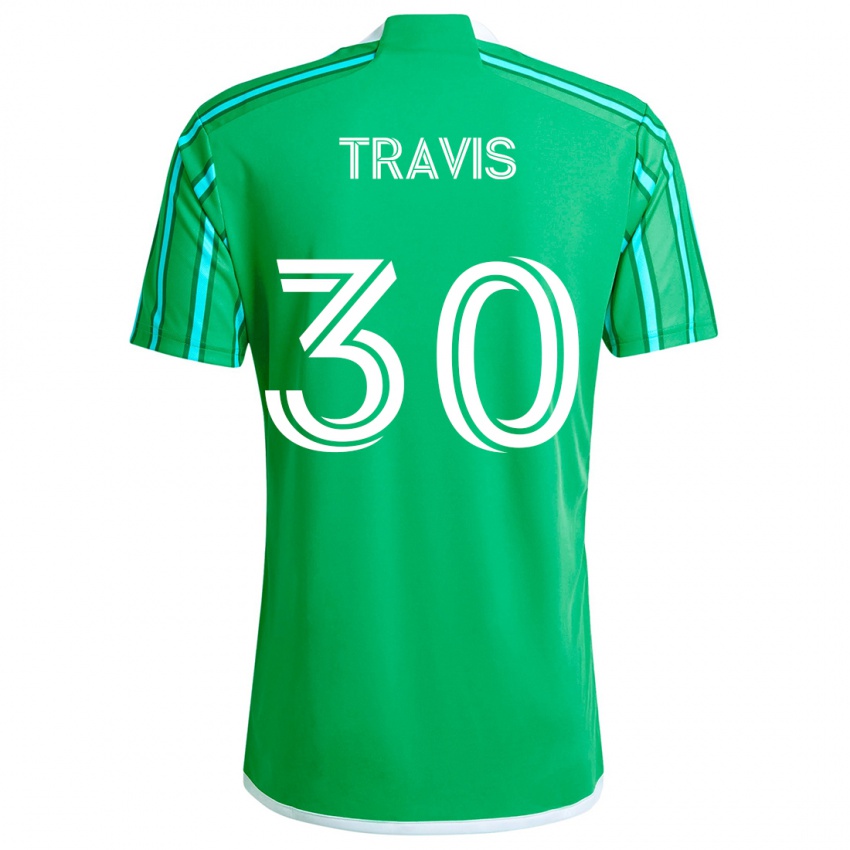 Criança Camisola Riley Travis #30 Verde Branco Principal 2024/25 Camisa Brasil