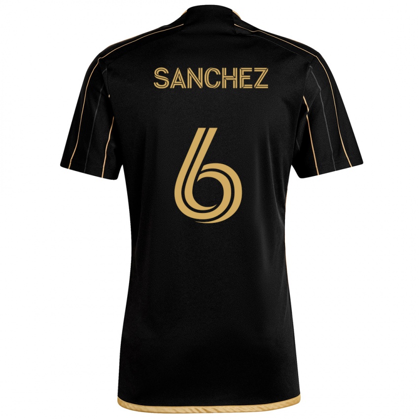 Criança Camisola Ilie Sánchez #6 Ouro Preto Principal 2024/25 Camisa Brasil