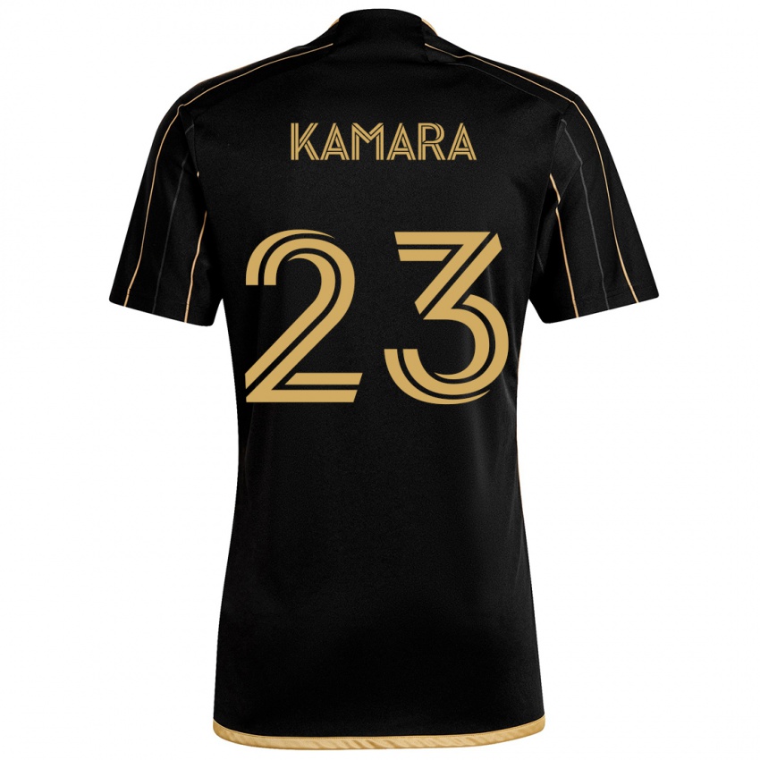 Criança Camisola Kei Kamara #23 Ouro Preto Principal 2024/25 Camisa Brasil