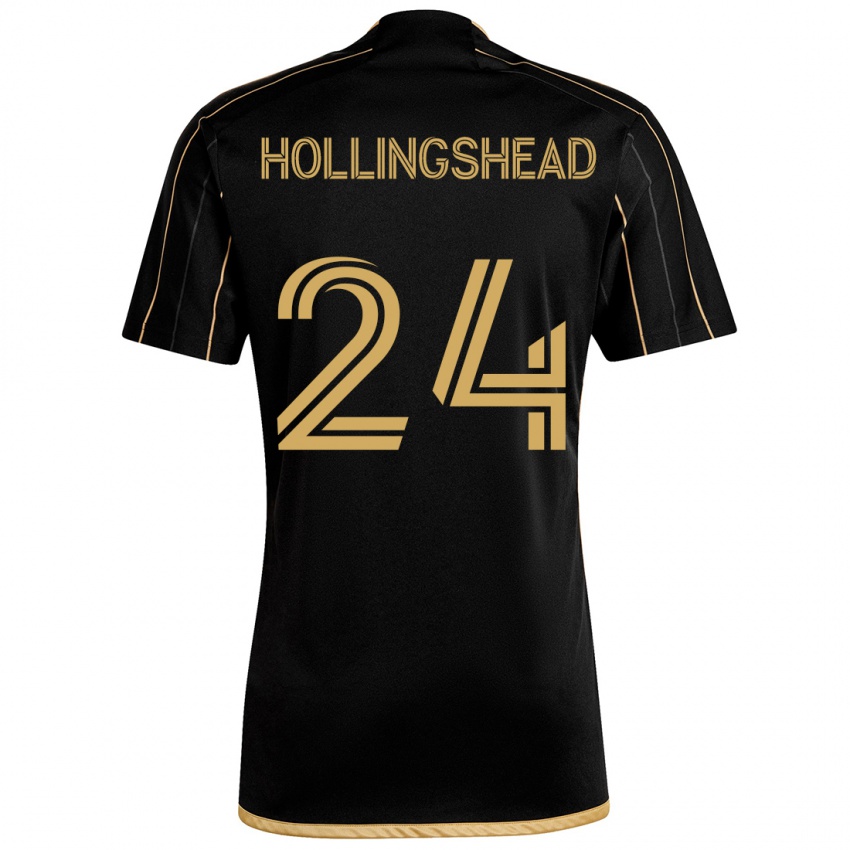 Criança Camisola Ryan Hollingshead #24 Ouro Preto Principal 2024/25 Camisa Brasil