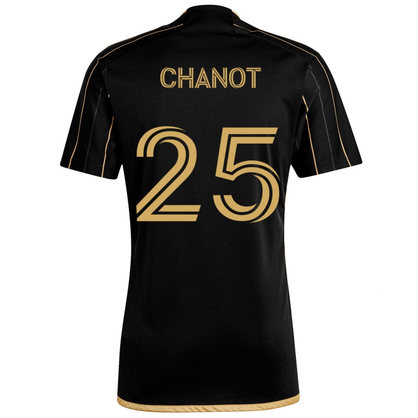 Criança Camisola Maxime Chanot #25 Ouro Preto Principal 2024/25 Camisa Brasil