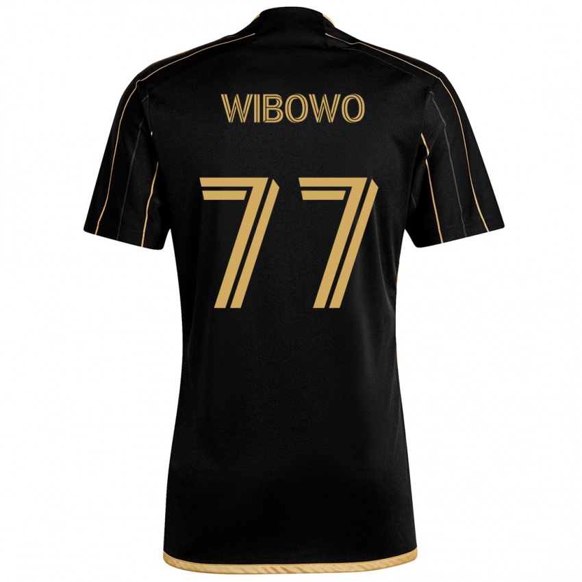 Criança Camisola Adrian Wibowo #77 Ouro Preto Principal 2024/25 Camisa Brasil