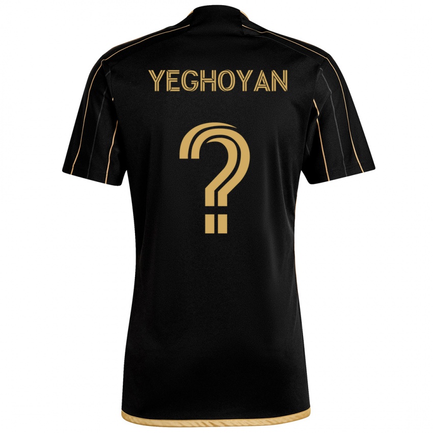 Criança Camisola David Yeghoyan #0 Ouro Preto Principal 2024/25 Camisa Brasil