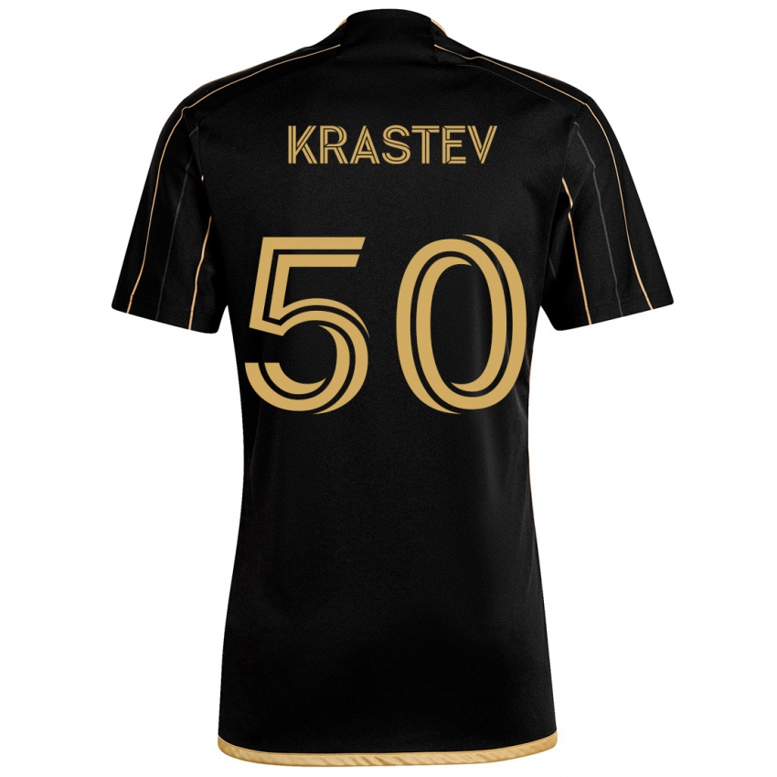 Criança Camisola Filip Krastev #50 Ouro Preto Principal 2024/25 Camisa Brasil