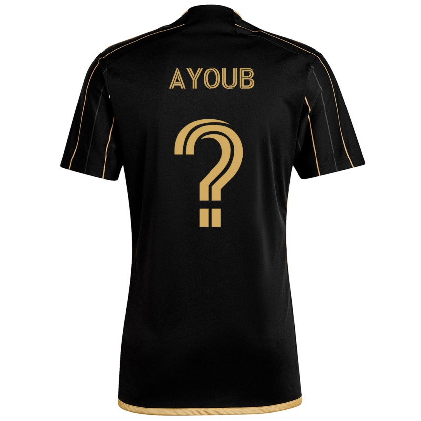 Criança Camisola Ryan Ayoub #0 Ouro Preto Principal 2024/25 Camisa Brasil