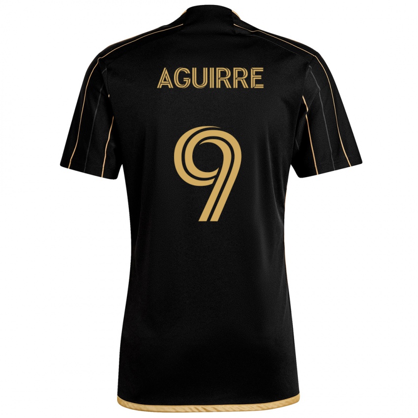 Criança Camisola Dustin Aguirre #9 Ouro Preto Principal 2024/25 Camisa Brasil