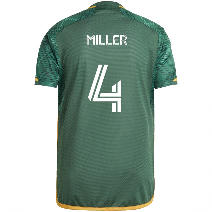 Criança Camisola Kamal Miller #4 Green Orange Principal 2024/25 Camisa Brasil