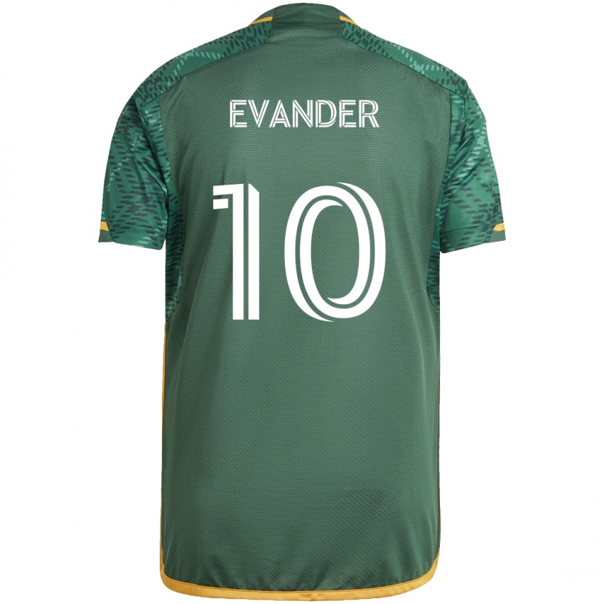 Criança Camisola Evander #10 Green Orange Principal 2024/25 Camisa Brasil