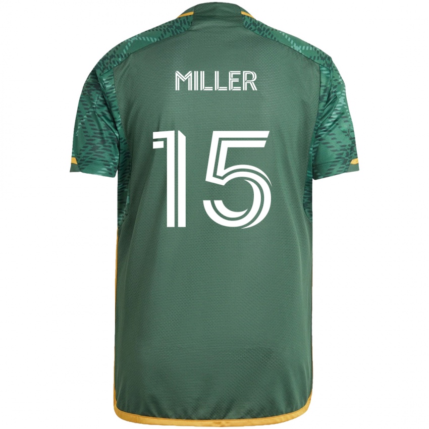 Criança Camisola Eric Miller #15 Green Orange Principal 2024/25 Camisa Brasil