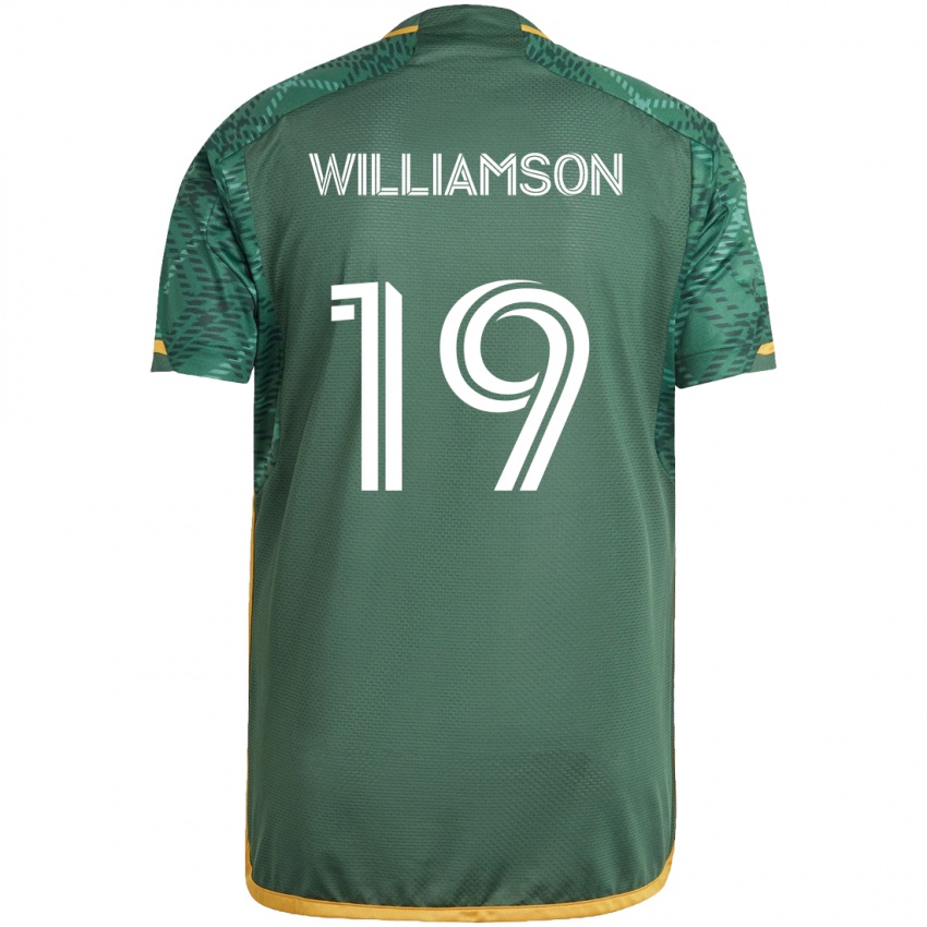 Criança Camisola Eryk Williamson #19 Green Orange Principal 2024/25 Camisa Brasil