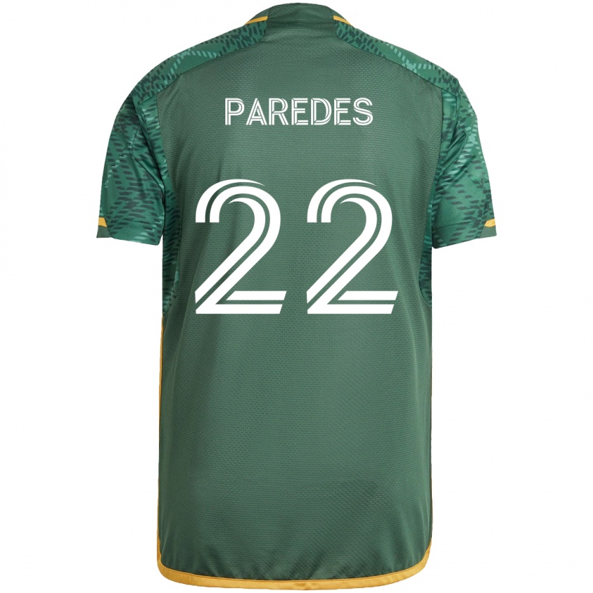 Criança Camisola Cristhian Paredes #22 Green Orange Principal 2024/25 Camisa Brasil