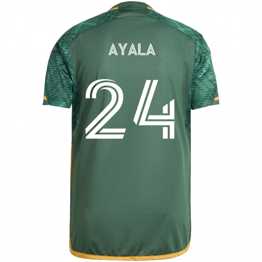 Criança Camisola David Ayala #24 Green Orange Principal 2024/25 Camisa Brasil