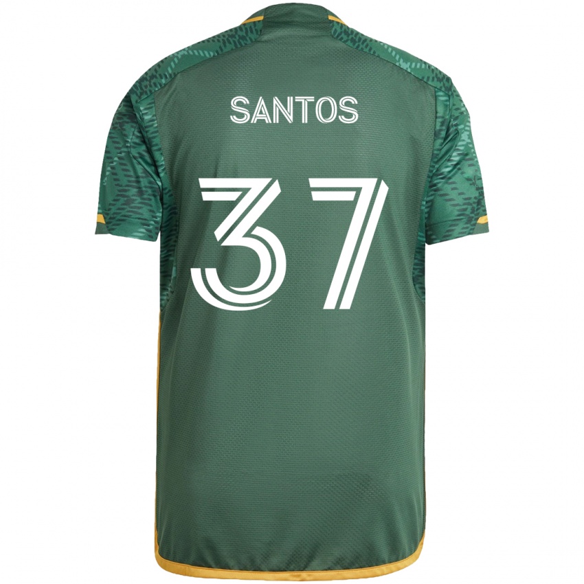 Criança Camisola Noah Santos #37 Green Orange Principal 2024/25 Camisa Brasil