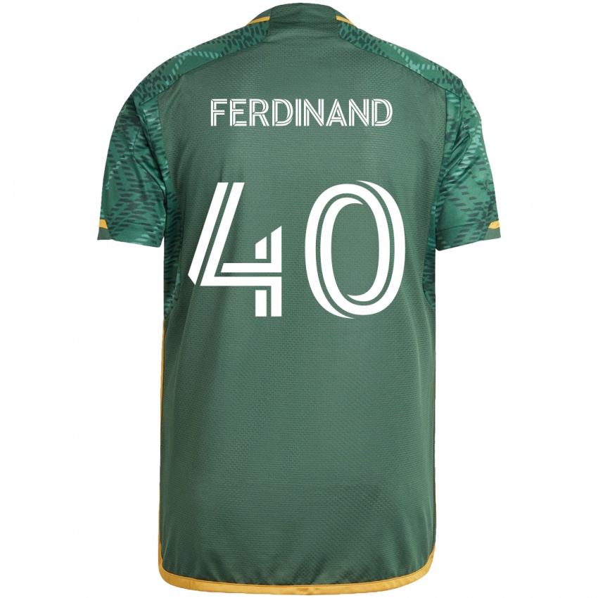 Criança Camisola Keesean Ferdinand #40 Green Orange Principal 2024/25 Camisa Brasil