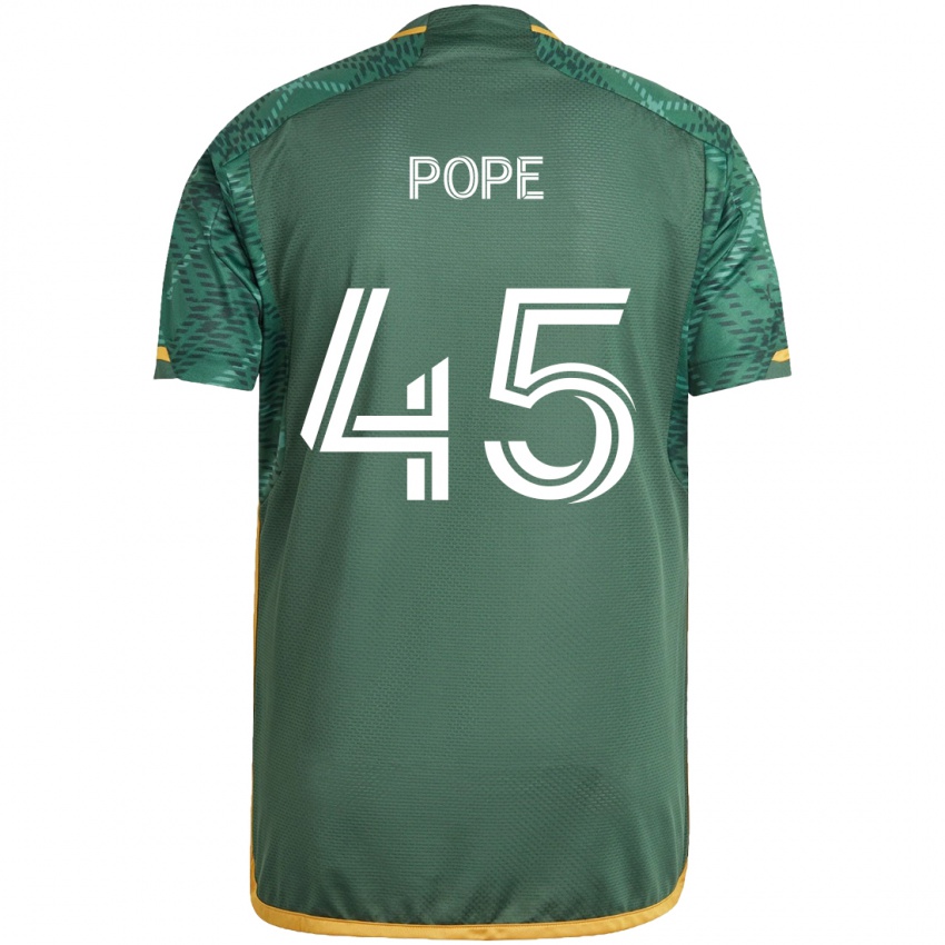 Criança Camisola Blake Pope #45 Green Orange Principal 2024/25 Camisa Brasil