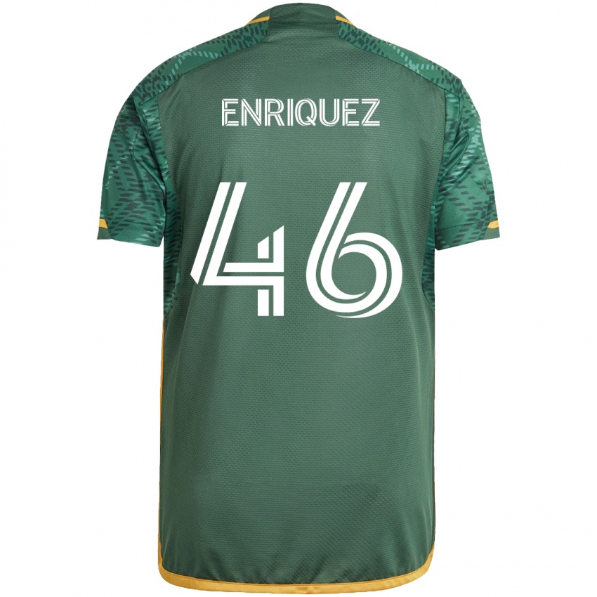 Criança Camisola Victor Enriquez #46 Green Orange Principal 2024/25 Camisa Brasil