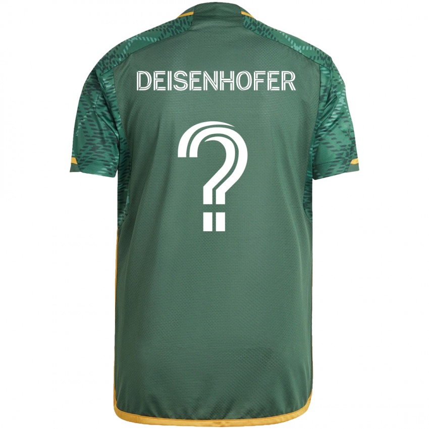 Criança Camisola Maximilian Deisenhofer #0 Green Orange Principal 2024/25 Camisa Brasil