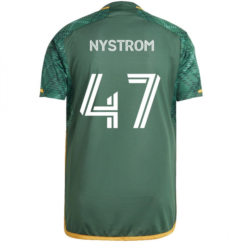 Criança Camisola Maximo Nystrom #47 Green Orange Principal 2024/25 Camisa Brasil