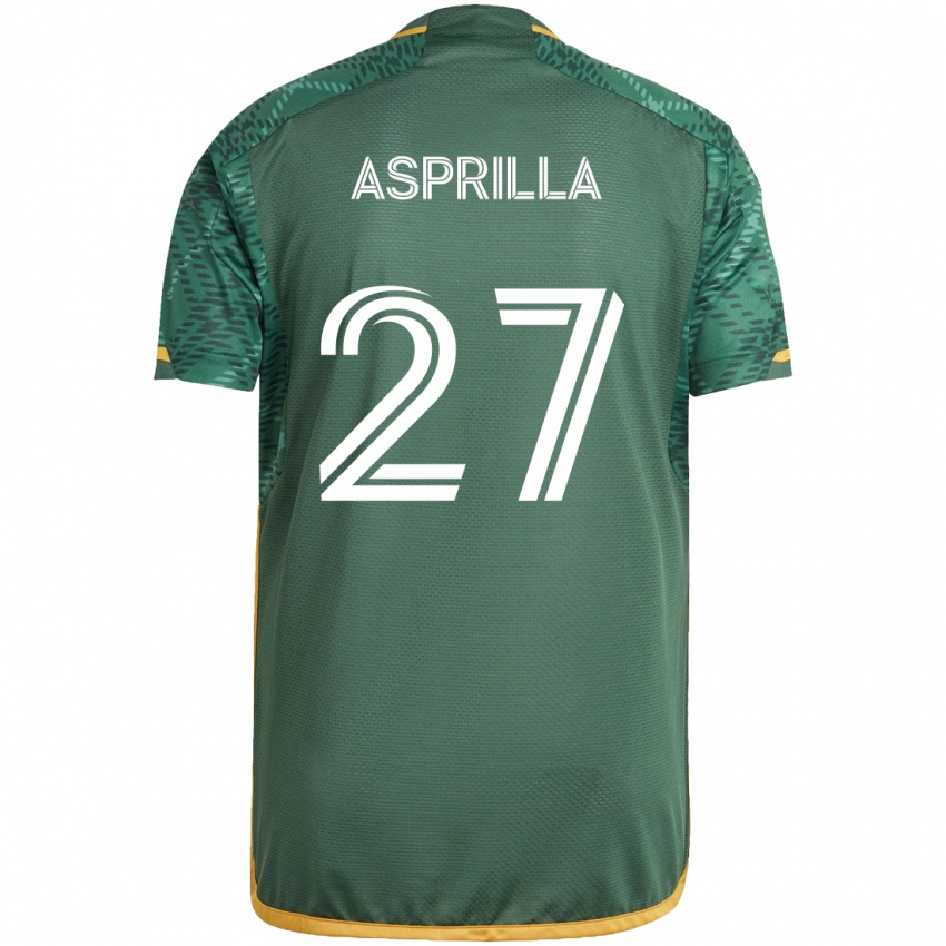 Criança Camisola Dairon Asprilla #27 Green Orange Principal 2024/25 Camisa Brasil