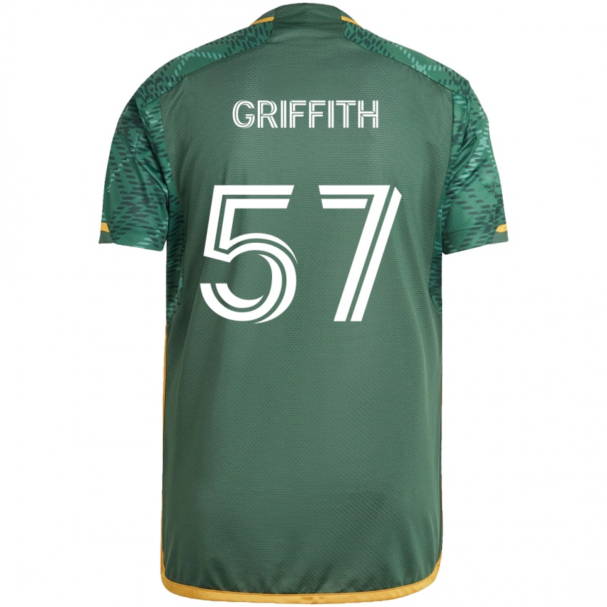 Criança Camisola Víctor Griffith #57 Green Orange Principal 2024/25 Camisa Brasil