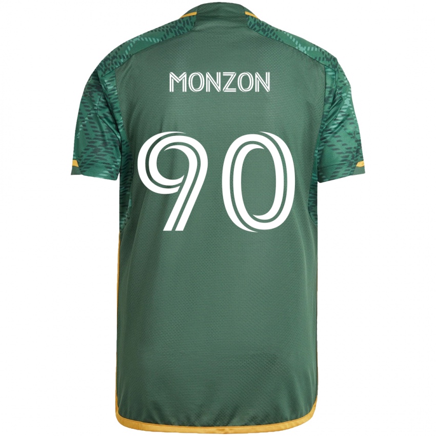 Criança Camisola Florián Monzón #90 Green Orange Principal 2024/25 Camisa Brasil