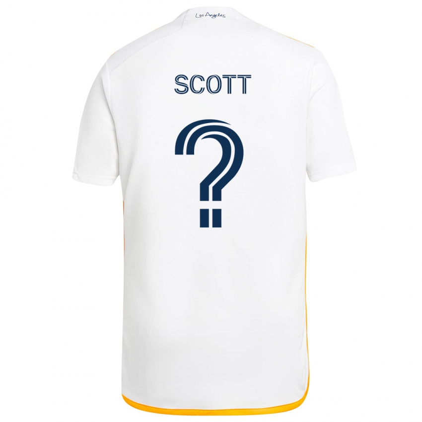 Criança Camisola Brady Scott #0 Branco Amarelo Principal 2024/25 Camisa Brasil