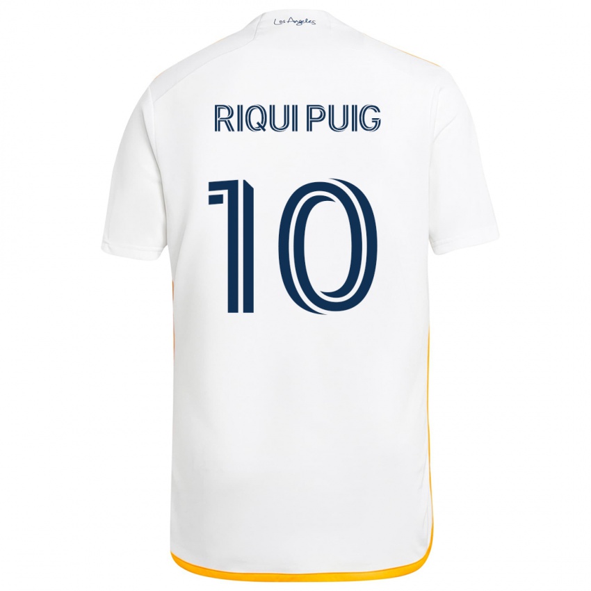 Criança Camisola Riqui Puig #10 Branco Amarelo Principal 2024/25 Camisa Brasil