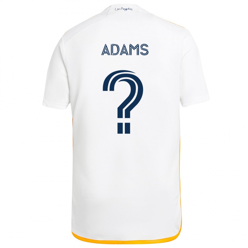 Criança Camisola Lucca Adams #0 Branco Amarelo Principal 2024/25 Camisa Brasil