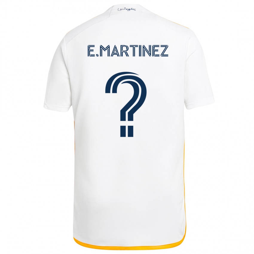 Criança Camisola Enrique Martinez #0 Branco Amarelo Principal 2024/25 Camisa Brasil