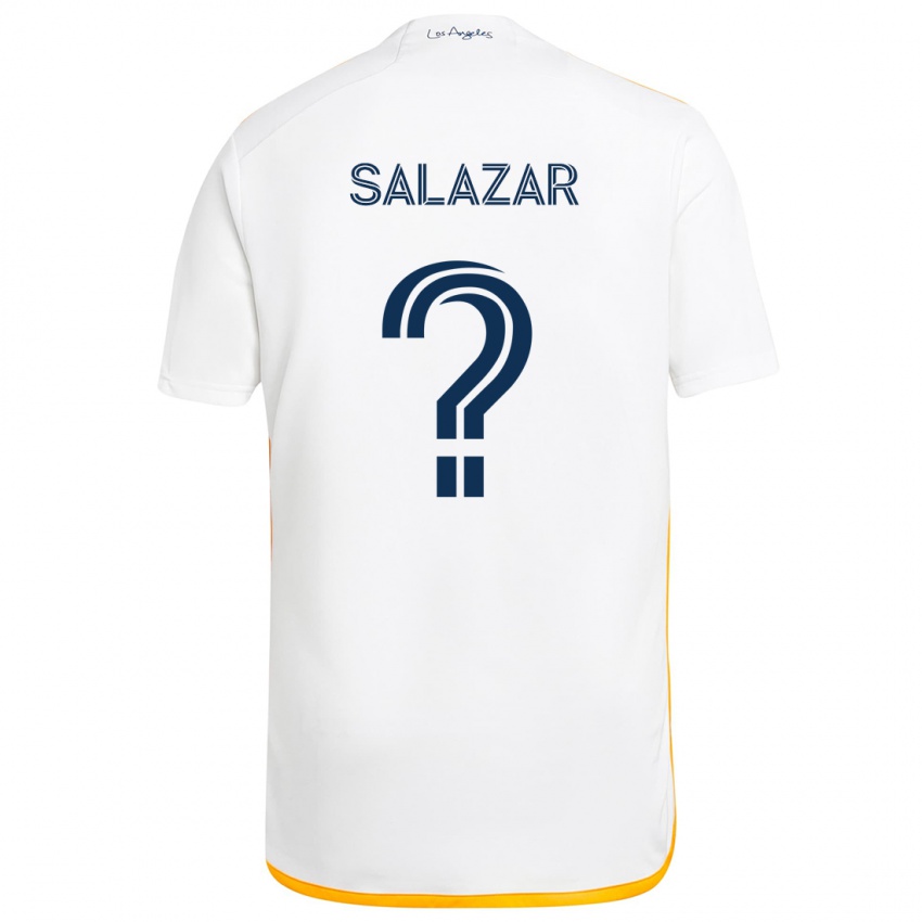 Criança Camisola Enrique Salazar #0 Branco Amarelo Principal 2024/25 Camisa Brasil