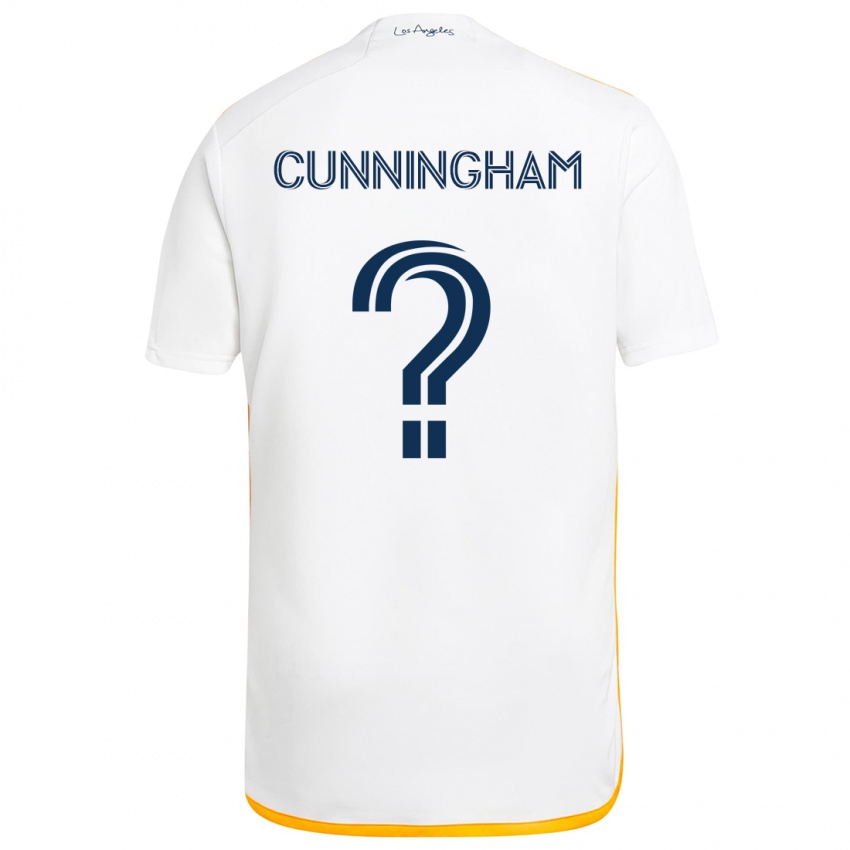 Criança Camisola Joaquin Cunningham #0 Branco Amarelo Principal 2024/25 Camisa Brasil