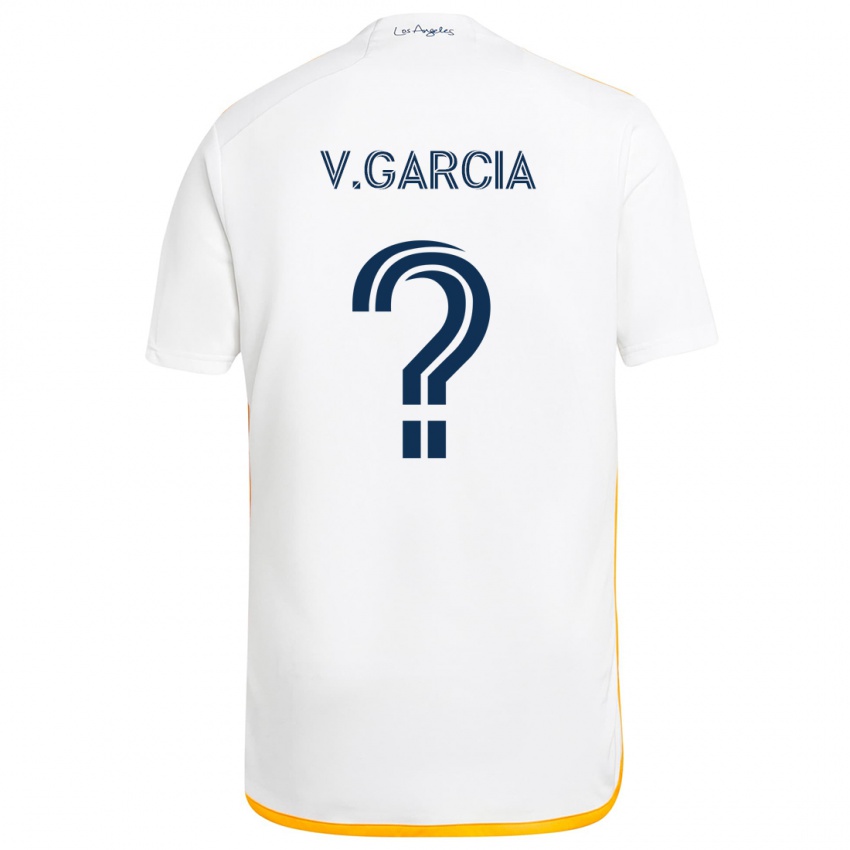 Criança Camisola Vicente Garcia #0 Branco Amarelo Principal 2024/25 Camisa Brasil