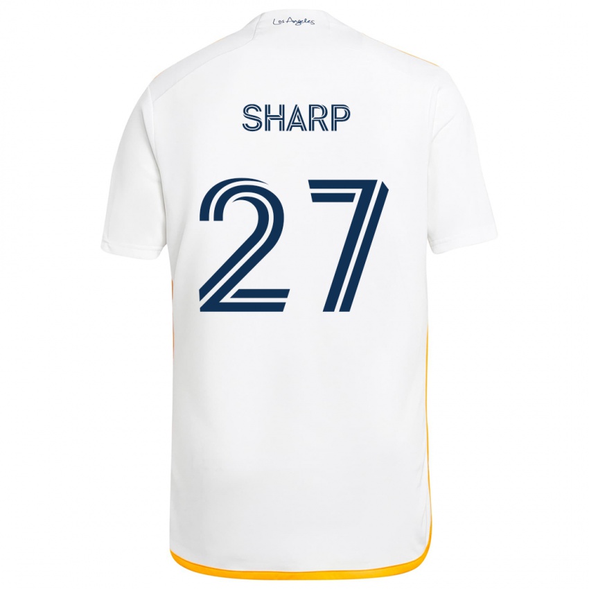 Criança Camisola Billy Sharp #27 Branco Amarelo Principal 2024/25 Camisa Brasil